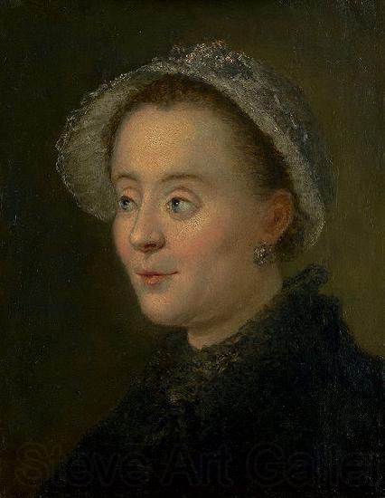 Bernhard Rode Portrait of a young woman with cap